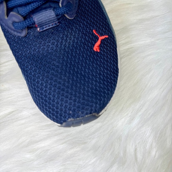 Puma Pacer Future Lace Up Sneakers Youth Boys Size 4.5C Navy Red - Picture 7 of 11